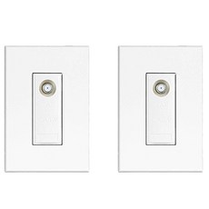 TILINS CATV 3路開關 白色, 2個