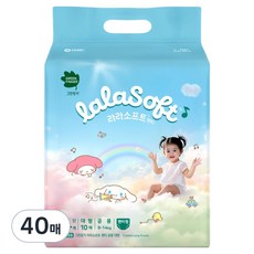 그린핑거 라라소프트 팬티형 기저귀 남여공용, 4단계, 40매