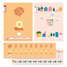 YOUNGART 女童窄版聯絡本 24張, 隨機出貨, 20入