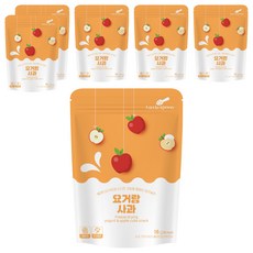 리틀스푼 요거랑 동결건조 요거트 큐브 스낵, 사과, 16g, 6개