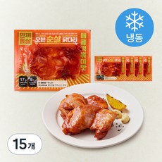 한끼통살 오븐 순살 닭다리 매콤떡볶이맛 (냉동), 100g, 15개