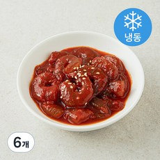 The 푸짐한 정성가득 양념새우장 (냉동), 200g, 6개