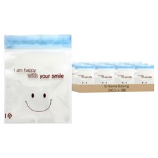 E Home Baking 自黏式OPP微笑包裝袋, 200入, 1組