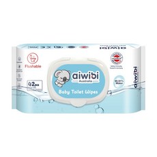Aiwibi 愛薇彼 可沖濕式紙巾, 42張, 1包