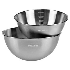 HEKINS 不鏽鋼攪拌碗組, 銀色, 1組