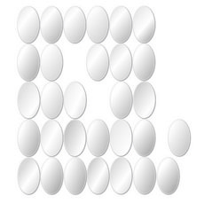 自由拼接橢圓形壓克力鏡子 30入, 恩京