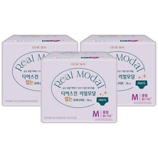 DEAR SKIN 真莫代爾褲型衛生棉, M(80~105號), 8片, 3包