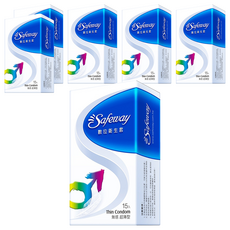 Safeway 無感超薄型衛生套, 15個, 6盒