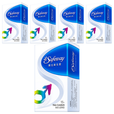 Safeway 無感超薄型衛生套, 15個, 5盒