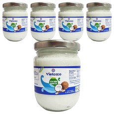 비엣코코 엑스트라 버진 코코넛오일, 5개, 200ml