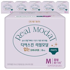 DEAR SKIN 真莫代爾褲型衛生棉, M(80~105cm), 8片, 6包