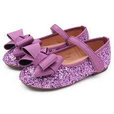 Kiphant 女童大蝴蝶結亮片瑪莉珍鞋 K-40