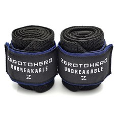 ZERO TO HERO UNBREAKABLE 舉重護腕 2入, 1套, NAVY + BLACK