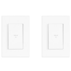 TILINS 一鍵關燈開關 1開 白色, 2個