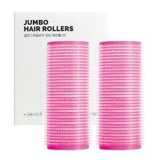 글로스앤글로우 점보 헤어롤 2p, 핑크, 2개
