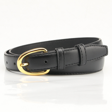 피어니스트 PU 핀 버클 슬림 가죽 벨트