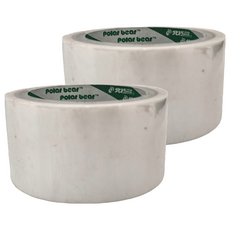 polar bear 北極熊 彩色OPP膠帶 PPT4840W 4.8cm x 3.64m 6捲, 白色, 2盒