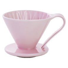 CAFEC 有田燒陶瓷錐形花瓣濾杯 2-4杯份, 粉紅色 2~4杯份, 1個