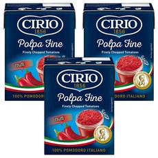 CIRIO 切丁番茄辣椒, 3個, 390g