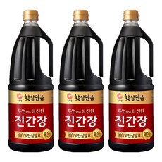 햇살담은 두번 달여 더 진한 진간장 골드, 1.7L, 3개