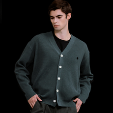 JudeMcCall 男款羊毛混紡針織開襟衫