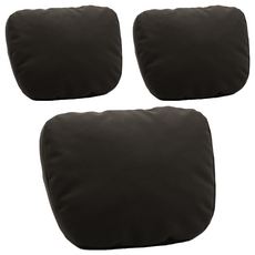 에이스피드 S급 가죽시리즈 차량용 목쿠션, 블랙, 3개