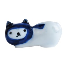 波佐見燒 KYU-JITSU 筷架 陶瓷器日本製造, 藍色 + 白色, 1個