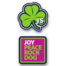 조이서 하네스용 패치, 1세트, CLOVER + SLOGAN