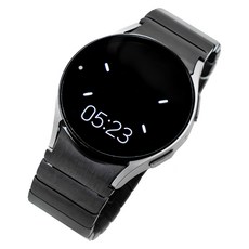 NUART Galaxy Watch 相容 翼型鏈節手環 金屬錶帶 20mm, 黑色, 1個