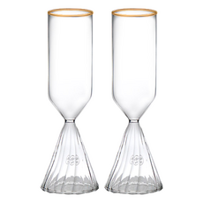 Amor 可愛波爾多金邊紅酒杯, 230ml, 2個