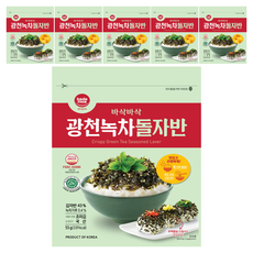 바다모아 광천 녹차 돌김자반, 55g, 6개