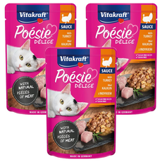 Vitakraft 珀斯女王 主食調理包, 雞肉凍, 85g, 3包