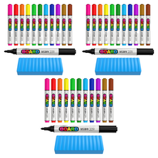 PENMAX 白板筆 209 12色 + 板擦, 粉紅色,紅色,橘色,黃色,淺綠色,綠色,藍色,深藍色,紫色,棕色,咖啡色,黑色, 3個
