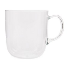 TG 耐熱玻璃馬克杯 470ml 耐溫差150度, 透明色, 1個