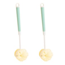 Allode 二合一萬用沐浴刷, 1組, TYPE01 綠色, 2支