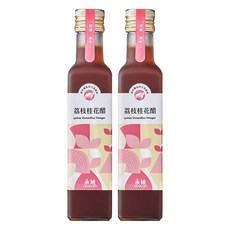 YOUNG ZEN 永禎 濃醇醋 荔枝桂花醋 250ml, 口味清甜, 花香淡淡, 女性人氣口味, 2瓶