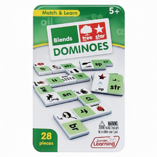 Junior Learning 骨牌接龍遊戲,拼讀,1盒, 邊玩邊學英文, 建立孩子語音認知力