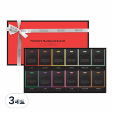 Premier's 茶葉特選禮盒, 3套, 12種茶包