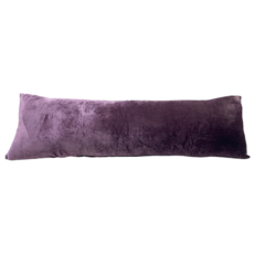J&N 晶亮絲絨長抱枕, 粉紫色