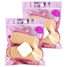 台灣 COSMOS 小圓海綿 P45 21入, 膚色, 42件