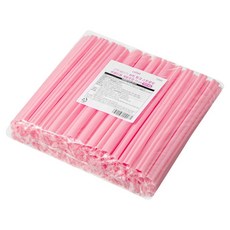 comet 基本心形粉紅色珍珠奶茶吸管 21公分, 100個, 1入