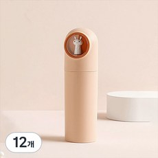 THE ZAKKA 膠囊兔便攜式牙刷盒, 粉色, 12個