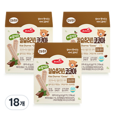 베베스트 처음먹는 칼슘 츄러스, 코코아맛, 45.5g, 18개