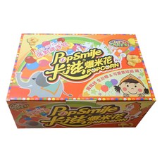 Pop-Smile 卡滋 爆米花派對箱 附生日帽 + 可愛氣球組 30包, 360g, 1盒