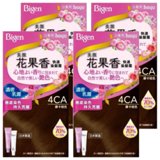 Bigen 美源 花果香快速染髮霜, 4CA摩卡棕色, 4盒