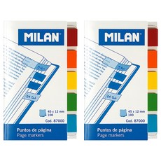 MILAN 分頁標籤貼 5色, 100張, 2本