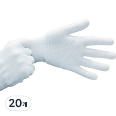 Clean Skin Pure Knit手套 M, 白色, 20組