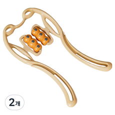 Hataesmall 便攜升級版6球12磁石肩部按摩器, 2個, 橘色