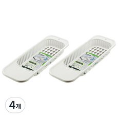 真田 水槽碗盤瀝水架 D5360, 白色, 4個