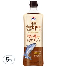 사조 참치액, 5개, 900ml